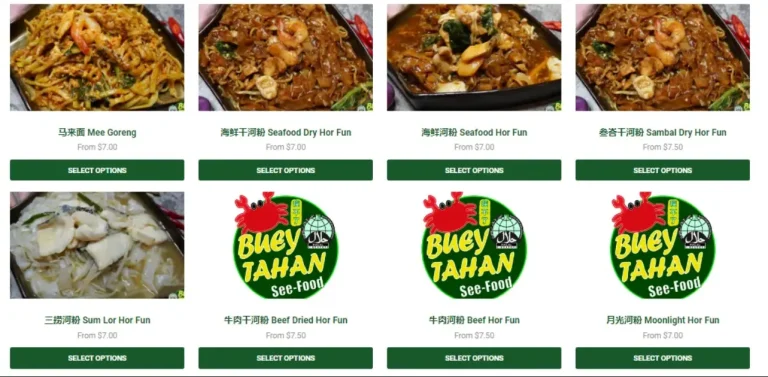 BUEY TAHAN MENU SINGAPORE PRICES