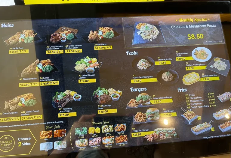 CHIPPY MENU SINGAPORE PRICES