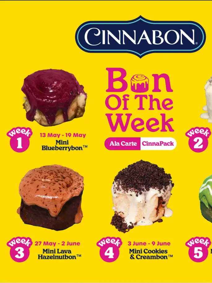 CINNABON MENU SINGAPORE PRICES