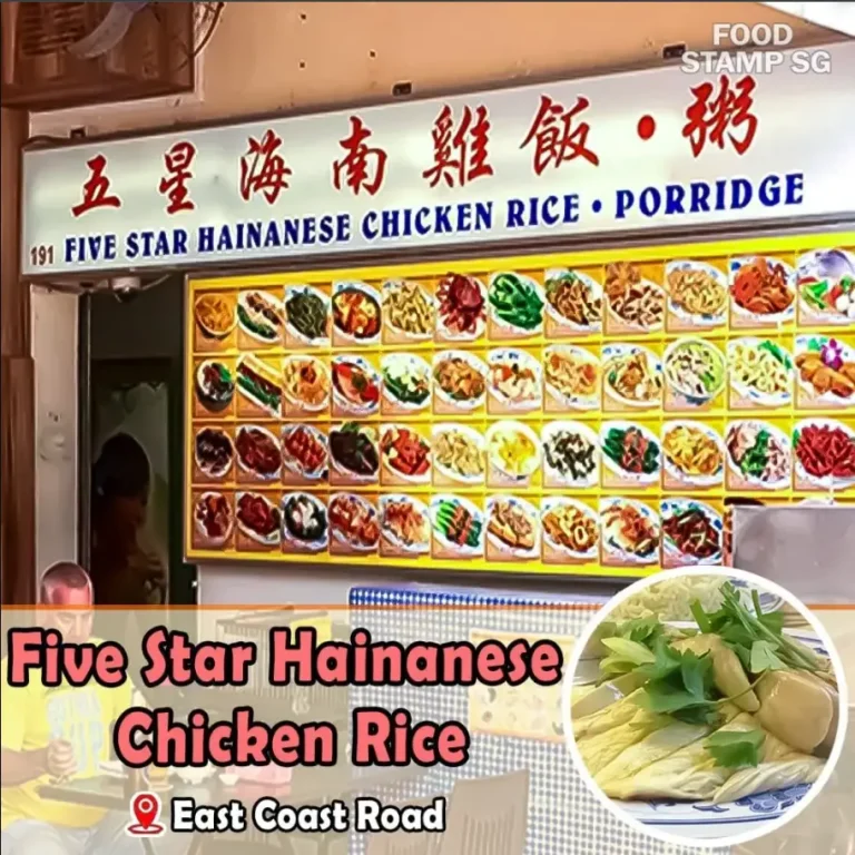 FIVE STAR MENU SINGAPORE PRICES