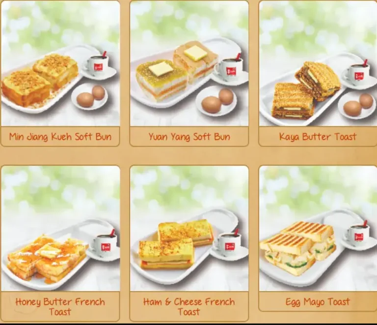 FUN TOAST MENU SINGAPORE PRICES