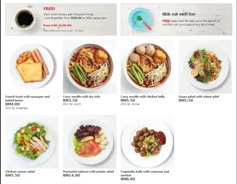 IKEA MENU SINGAPORE