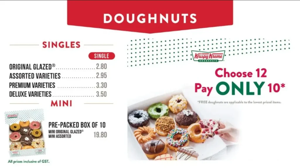 KRISPY KREME MENU SINGAPORE PRICES