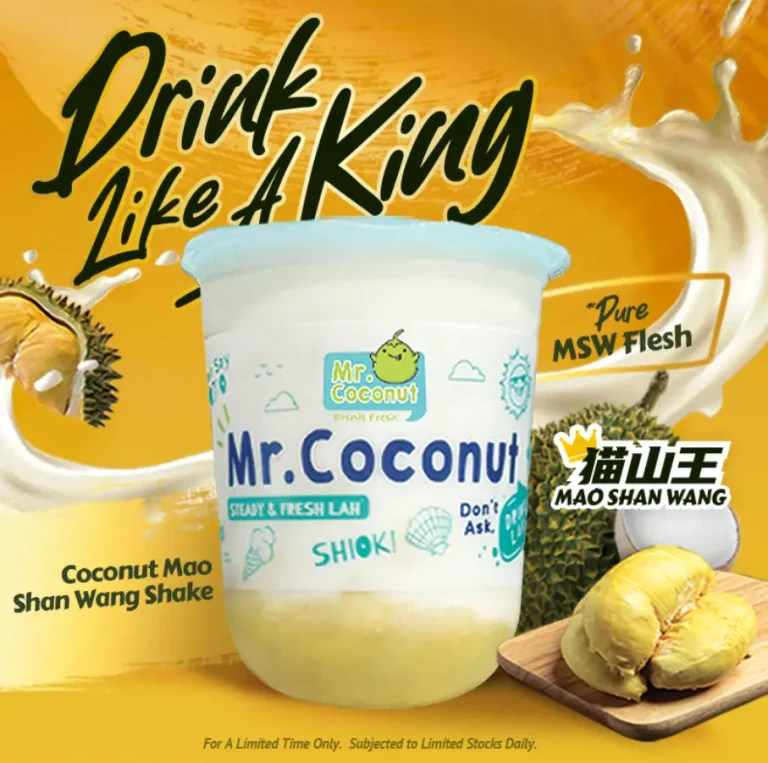 MR COCONUT MENU SINGAPORE