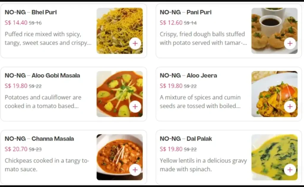 NALAN MENU SINGAPORE PRICES