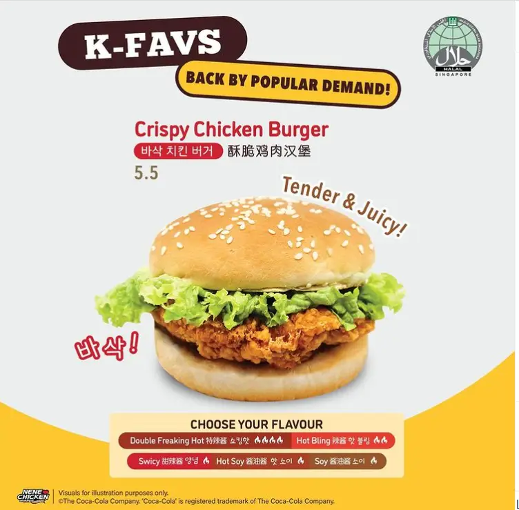 NENE CHICKEN MENU SINGAPORE