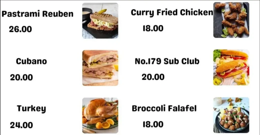 PARK BENCH DELI MENU SINGAPORE PRICES