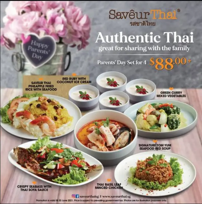 SAVEUR THAI MENU SINGAPORE PRICES