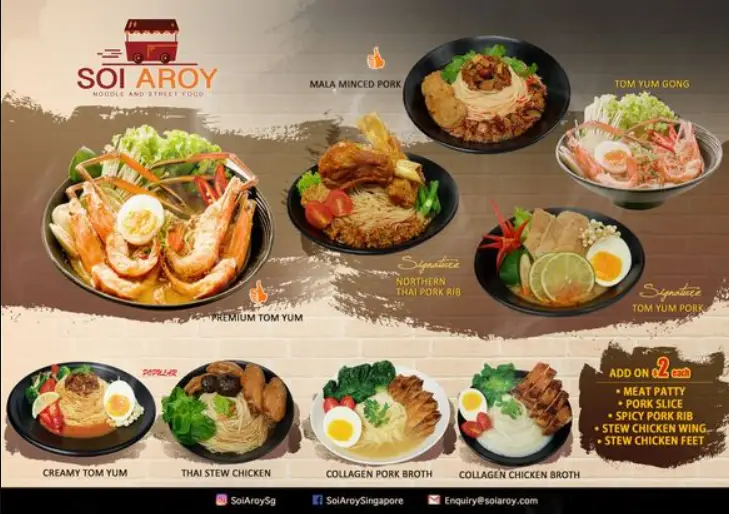 SOI AROY MENU SINGAPORE