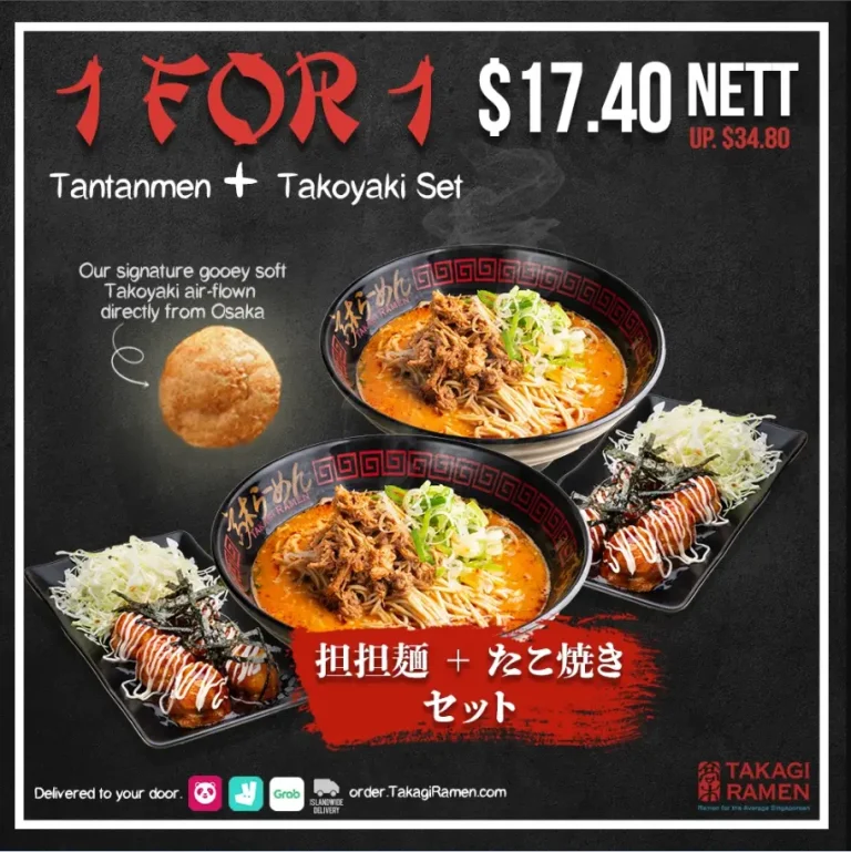 TAKAGI RAMEN MENU SINGAPORE PRICES