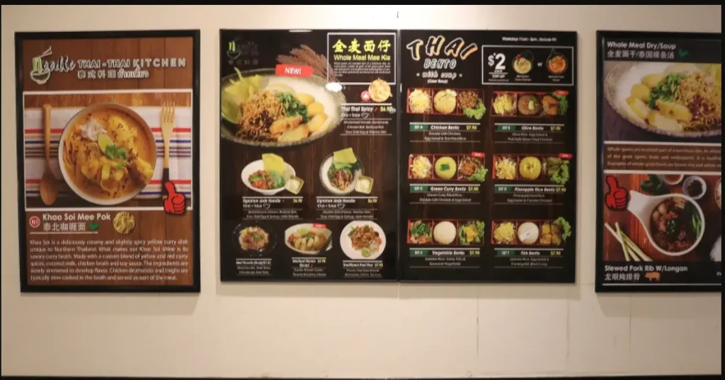 THAI THAI MENU SINGAPORE PRICES